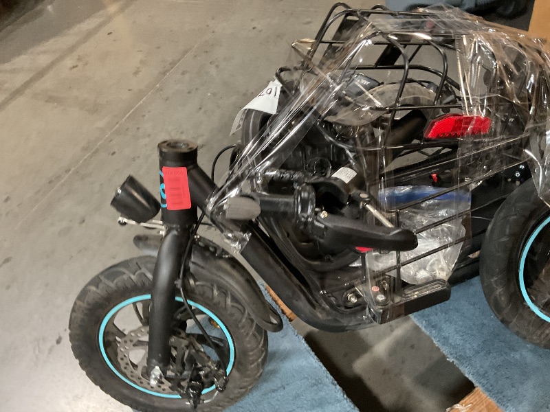 Photo 1 of ** PARTS ONLY PARTIAL SET NONFUNCTIONAL DAMAGED PARTS READ NOTES**
Gyroor C1S Electric Scooter with Seat for Adults - 550W Motor, Pet Basket, 19 MPH Top Speed, 20 Miles Range, 12" Pneumatic Tires, Foldable Commuting Scooter, Black