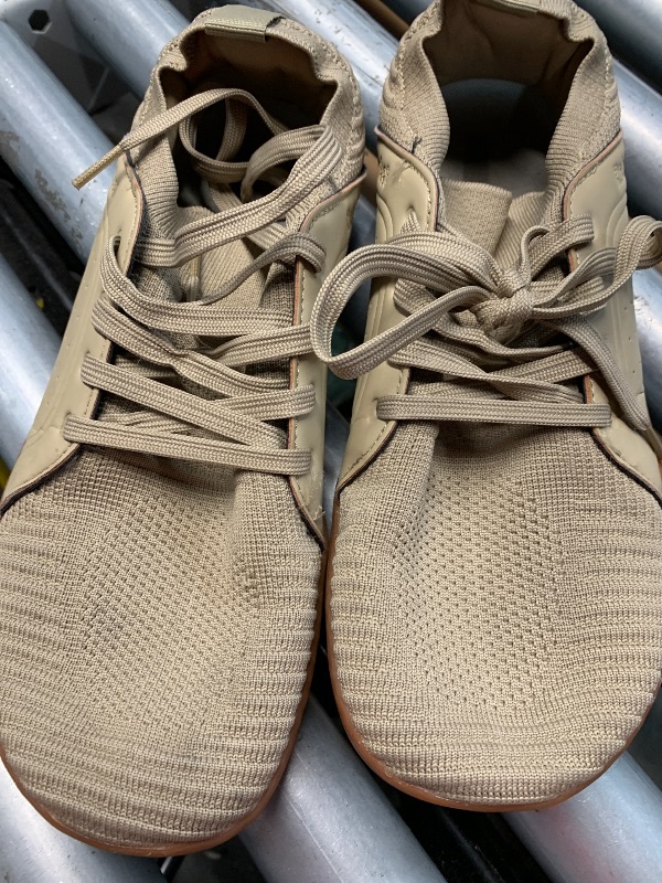 Photo 1 of (used)(see images) relxfeet Men's Cross-Trainer Minimalist Trail Running Barefoot Shoes Fitness Jogging Wrestling Hiking Lifting Light Brown 10.5