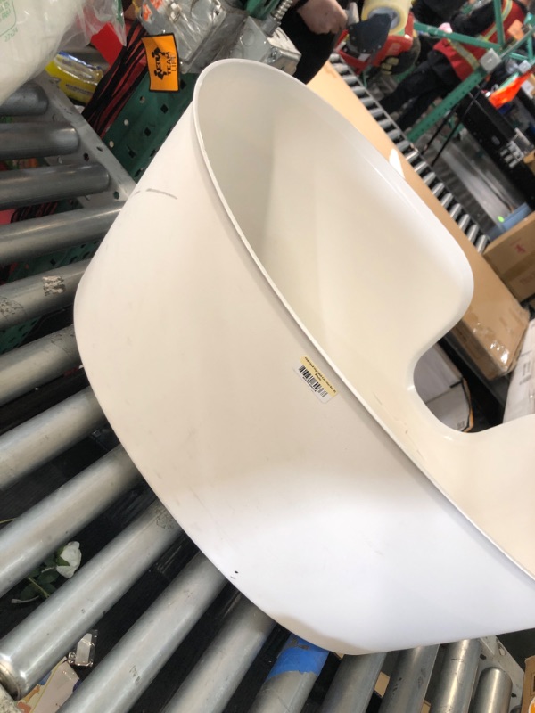 Photo 1 of ***MISSING MESH STEP AND SCOOP***Richell PAW TRAX High Wall Cat Litter Box XL, Large High Sides Cat Litter Pan in White