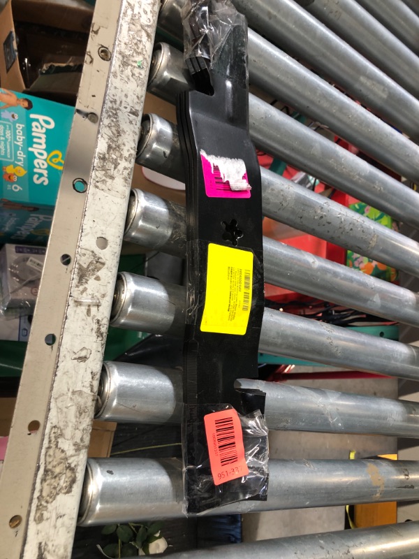Photo 1 of (3PCS) 187254 Mulching Lawn Mower Blades - Replace OEM John Deere 187256 532187256 532187254 187255 532187255 - Fits Craftsman Poulan Husqvarna GTH2654 LGT24K54 YTH2454 - For 54" Deck Lawn Mower