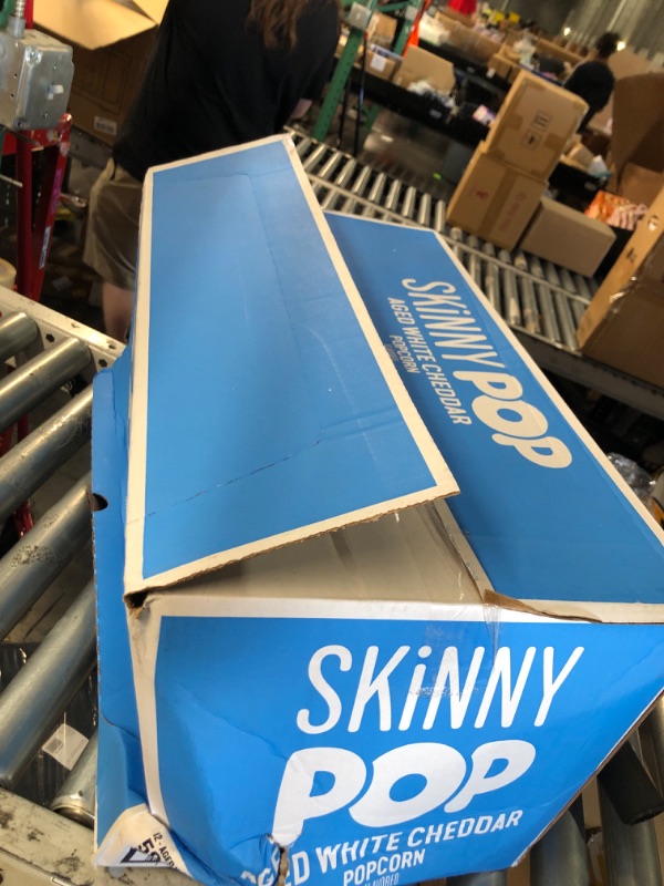 Photo 1 of (BB 01/24/2026
Skinnypop Aged White Cheddar Popcorn, 4.4 Ounce - 12 per case.