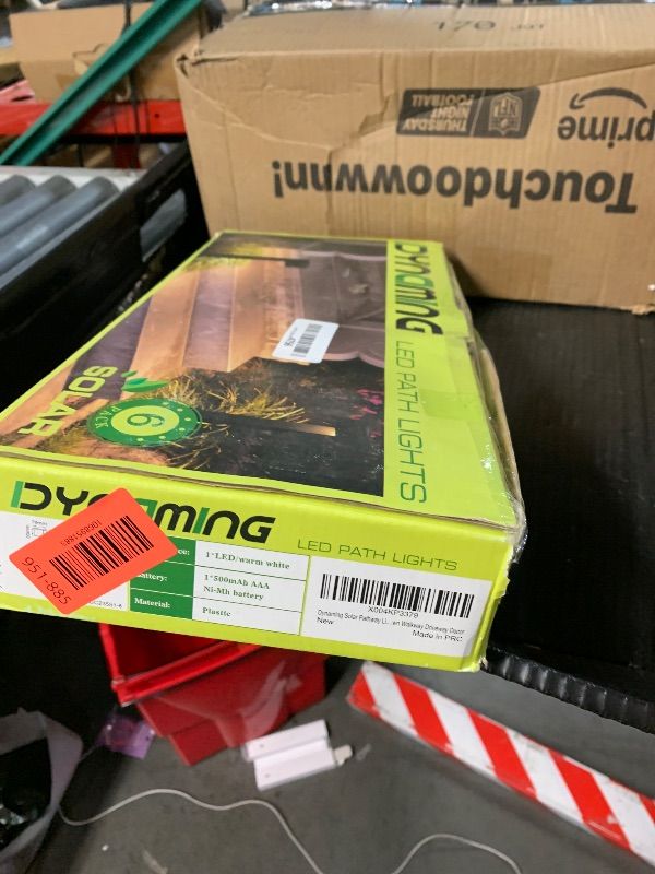 Photo 1 of (used)(incomplete) Dynaming Solar Pathway Lights Outdoor, 6 Pack Solar Garden Lights, Landscape Path Lighting, Waterproof