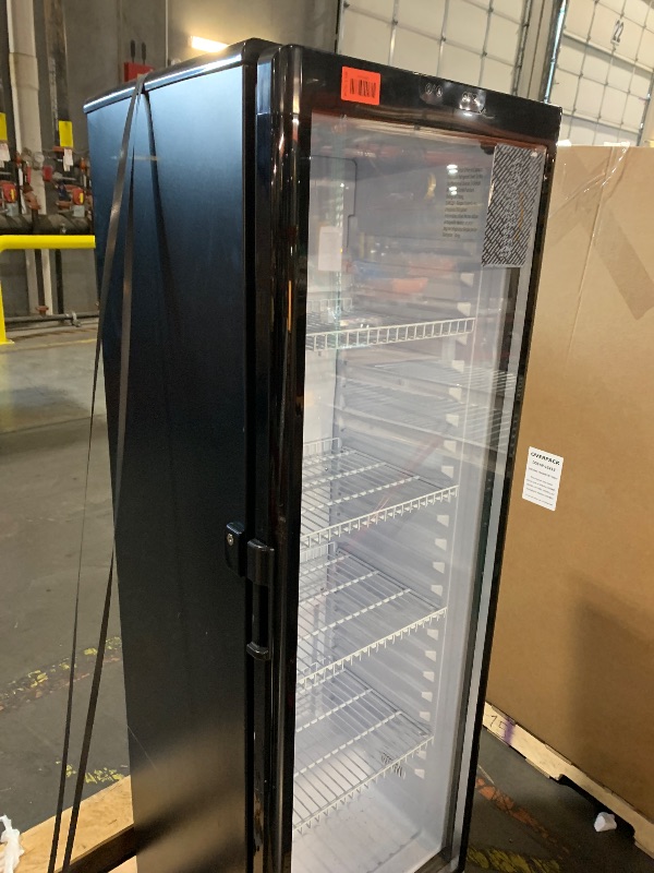 Photo 1 of ***PALLET TRUCK OR TRAILER PICKUP ONLY***
BEYOU Beverage Refrigerator, 8.5 cu. Ft Commercial Refrigerator Merchandiser with single Glass Door, Display Fridge for Living Room, Bar, Garage?Black?
