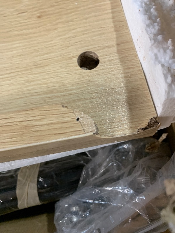 Photo 1 of ***DAMAGED - SEE NOTES/PICTURES***
GarveeHome Sideboard Buffet Cabinet with 4 Glass Doors, 55 in Buffet Table Coffee Bar Wine Bar Display Cabinet for Kitchen Dining Room, Living Room (Natrual, Glass with 4 Doors)