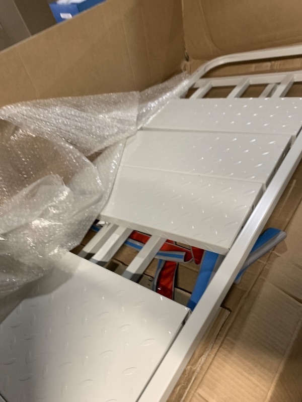 Photo 1 of ***MAY BE MISSING HARDWARE***
3 Step Stairs with Wheels, Industrial & Warehouse 3-Step Rolling Stairs, Non-Slip Rolling Steps with Stair Edge Protector, Easy to Move Rolling Steps with Wheels(19.7W x29.5H, 600LBs Loading).