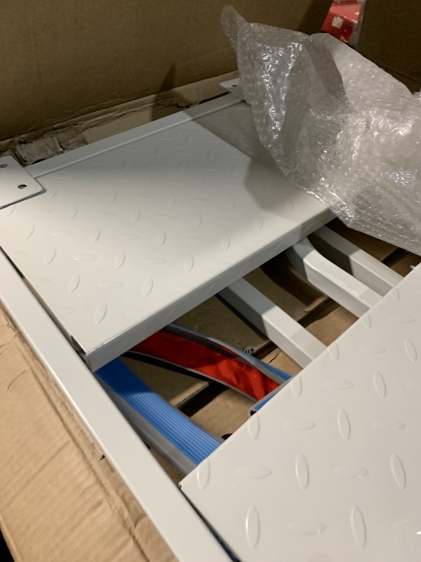 Photo 1 of ***MAY BE MISSING HARDWARE***
3 Step Stairs with Wheels, Industrial & Warehouse 3-Step Rolling Stairs, Non-Slip Rolling Steps with Stair Edge Protector, Easy to Move Rolling Steps with Wheels(19.7W x29.5H, 600LBs Loading).