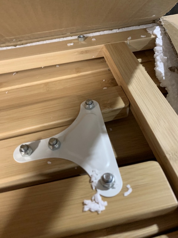 Photo 1 of ***MAY BE MISSING HARDWARE***
VECELO Queen Metal Platform Bed Frame with Headboard, Heavy Duty Steel Slat Support, Under Bed Storage,No Box Spring Needed, Easy Assembly