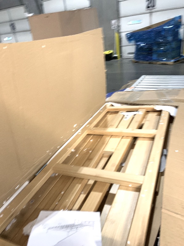 Photo 1 of ***MAY BE MISSING HARDWARE***
VECELO Queen Metal Platform Bed Frame with Headboard, Heavy Duty Steel Slat Support, Under Bed Storage,No Box Spring Needed, Easy Assembly