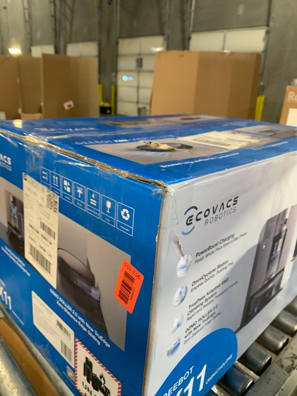 Photo 1 of **unfunctional, for parts**
COVACS DEEBOT X11 OmniCyclone Robot Vacuum and Mop, PowerBoost Charging, OZMO Roller 2.0 Instant Self-Washing Mop, 19,500Pa Blast Suction, Bagless OmniCyclone Station, AIVI 3D Smart Navigation