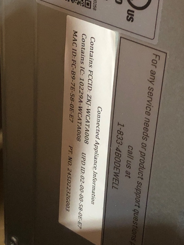 Photo 1 of (used)(damaged)(see all images) GE Profile™ Smart Indoor Pellet Smoker, with Active Smoke Filtration, 5 Smoke Control Settings, WiFi Connected, Electric, Countertop BBQ Appliance, Black