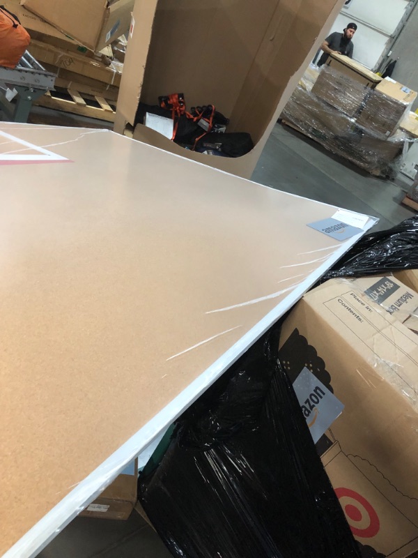 Photo 1 of (corner bent)
000000000000000000000000000...............................................0......................................................VIZ-PRO Large Cork Bulletin Board, 72 X 48 Inches, Wall-Mounted Corkboard with Silver Aluminium Frame for School