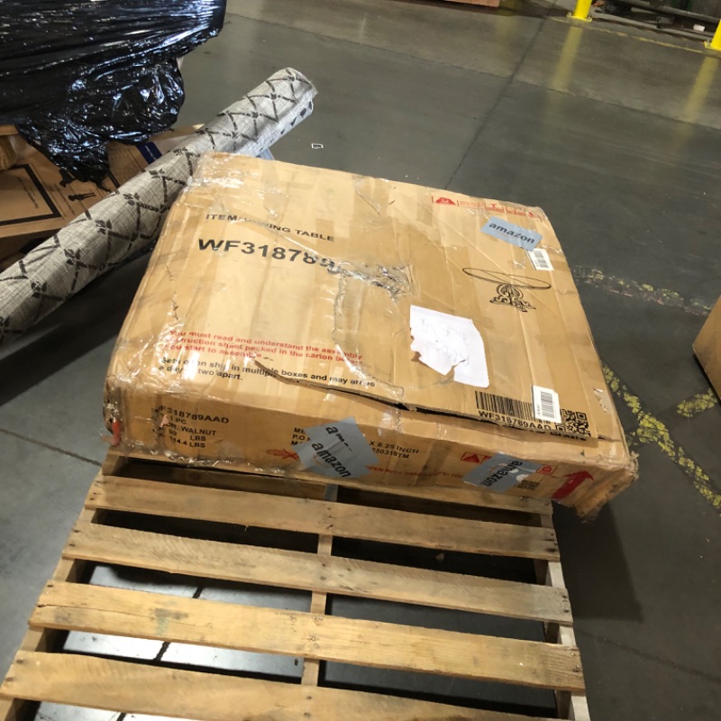 Photo 1 of (truck/trailer pick up only)
ERYE 5 Pieces Retro Dining Table and Chairs Sets Include Round Table and 4 Padded Chairs, Modern Kitchen & Dining Room Tufted Upholstered Furniture Sets for Home Apartment Living Space