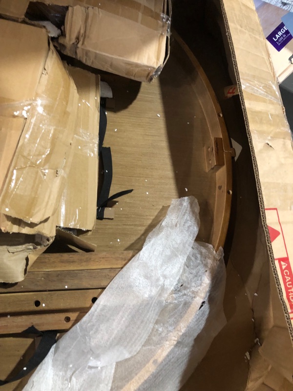 Photo 1 of (truck/trailer pick up only)
ERYE 5 Pieces Retro Dining Table and Chairs Sets Include Round Table and 4 Padded Chairs, Modern Kitchen & Dining Room Tufted Upholstered Furniture Sets for Home Apartment Living Space