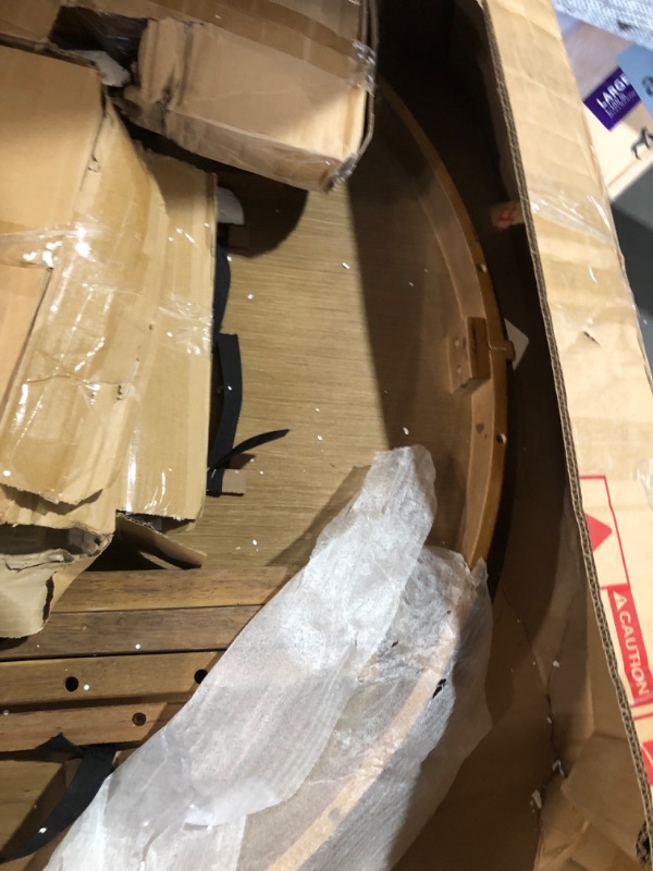 Photo 1 of (truck/trailer pick up only)
ERYE 5 Pieces Retro Dining Table and Chairs Sets Include Round Table and 4 Padded Chairs, Modern Kitchen & Dining Room Tufted Upholstered Furniture Sets for Home Apartment Living Space