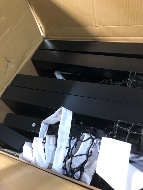 Photo 1 of (used)(minor damage) MOXOW Semi-Permanent Pickleball Net for Tournament Play, Heavy-Duty Net with Premium Crank Tension System