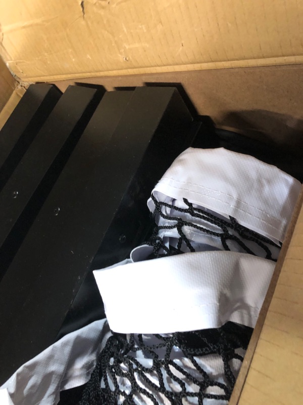 Photo 1 of (used)(minor damage) MOXOW Semi-Permanent Pickleball Net for Tournament Play, Heavy-Duty Net with Premium Crank Tension System