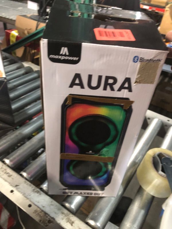 Photo 1 of ***(PARTS ONLY/ NON FUNCTIONAL)***Maxpower MPD1223 12" Bluetooth-Compatible Speaker w/Mic, Remote, and Stand