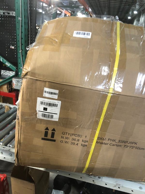 Photo 1 of *****************MISSING PARTS******************
GarveeHome Recliner Chair, 360° Swivel Rocker Glider Nursery Chair with Padded Armrest and Deep Seat, PU Leather Upholstered Reclining Sofa Chair for Living Room, Bedroom and Nursery (Orange)