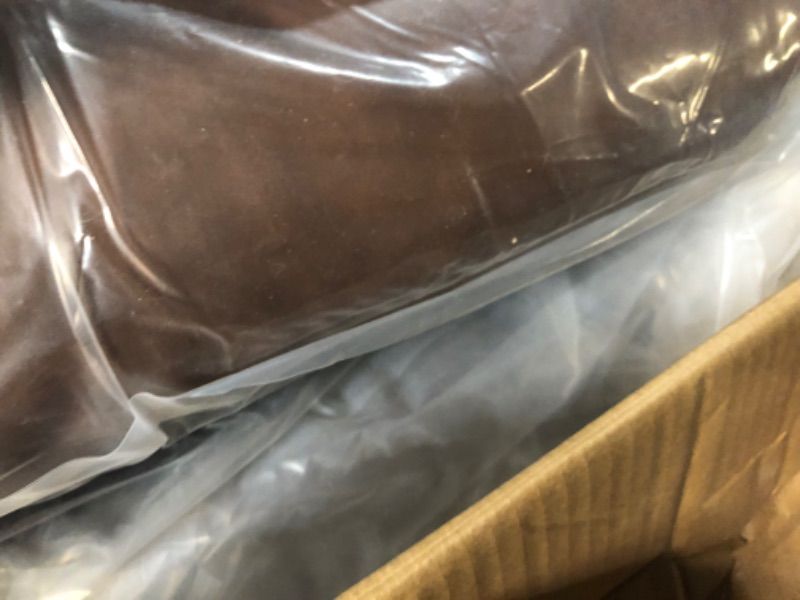 Photo 1 of *****************MISSING PARTS******************
GarveeHome Recliner Chair, 360° Swivel Rocker Glider Nursery Chair with Padded Armrest and Deep Seat, PU Leather Upholstered Reclining Sofa Chair for Living Room, Bedroom and Nursery (Orange)