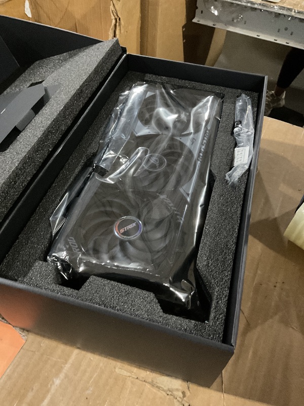 Photo 1 of ASUS ROG Strix GeForce RTX 5070 Ti OC Edition 16GB GDDR7 Graphics Card (PCIe 5.0, HDMI/DP 2.1, 3.2-slot, Axial-tech fans, MaxContact design with vapor chamber, phase-change GPU thermal pad, aura sync)