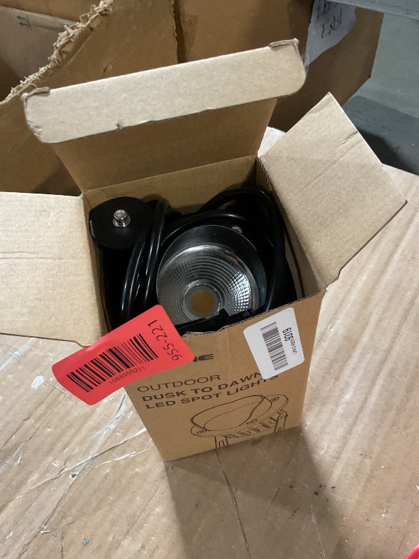 Photo 1 of SUNVIE 20W Outdoor LED Spotlight with Photocell Sensor 120V Waterproof Dusk to Dawn Landscape Lighting 3000K Warm White Spot Lights Outdoor for Yard Flag Tree Garden Decor 6 FT Cord with US 3-Plug in