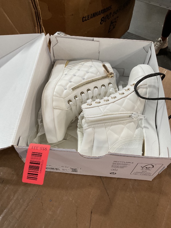 Photo 1 of *** HEAVY USED*** ALDO Women's Ailannah Sneaker, Other White, 6.5