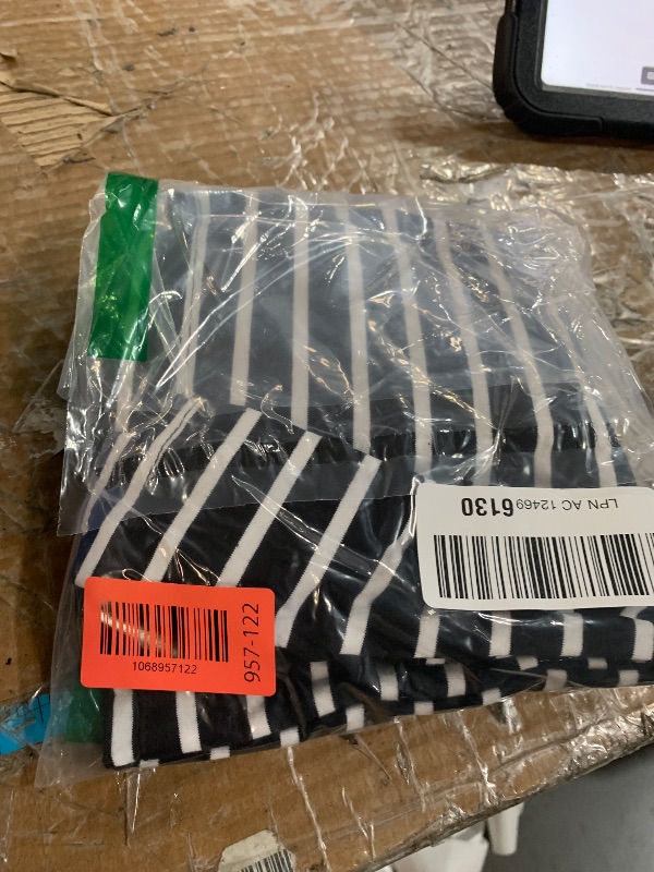 Photo 1 of (BLACK ONLY MISSING RED) ***SEE ALL PHOTOS*******STOCK PHOTO REFERENCE ONLY***ONLYSHE Women's Short Sleeve T Shirts Basic Crewneck Shirts Summer Pockets Tops Workout Striped Clothes Black Red L