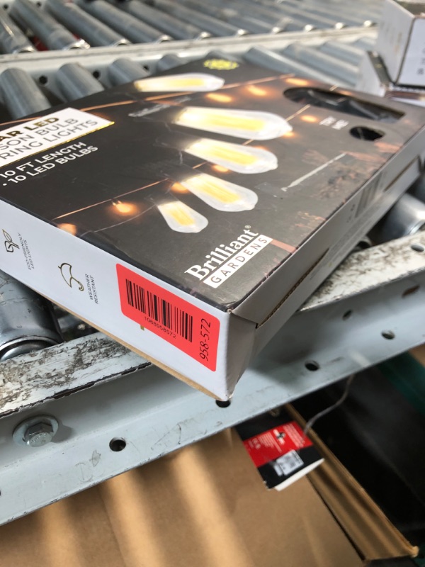 Photo 1 of ***STOCK PHOTO FOR REFERENCE ONLY***Gozelux Vintage LED Edison Bulbs, 6W, Equivalent 60W, Dimmable, Warm White 2700K, ST58 Antique LED Filament Bulbs with 90+ CRI, E26 Medium Base, Clear Glass, 10 Count (Pack of 1)