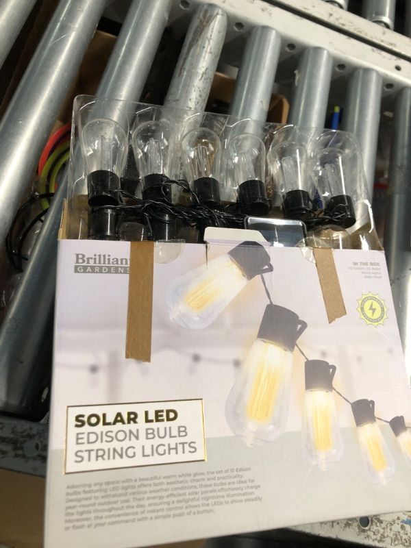 Photo 1 of ***STOCK PHOTO FOR REFERENCE ONLY***Gozelux Vintage LED Edison Bulbs, 6W, Equivalent 60W, Dimmable, Warm White 2700K, ST58 Antique LED Filament Bulbs with 90+ CRI, E26 Medium Base, Clear Glass, 10 Count (Pack of 1)