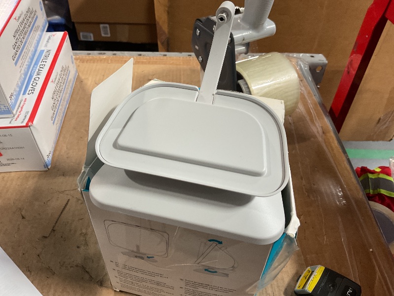 Photo 1 of (STAND ONLY) Echo Show 8 (3rd Gen) Adjustable Stand with USB-C Charging Port | Glacier White