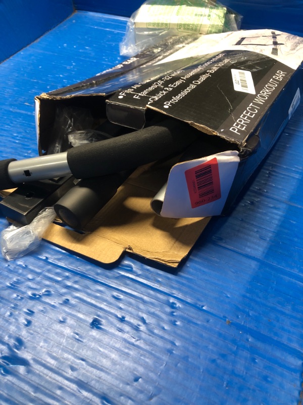 Photo 1 of (used)(unknown if complete) TOPOKO Upgrade Pull Up Bar for Doorway, Max Capacity 440 lbs Chin Up Bar, Portable Upper Body Workout Bar