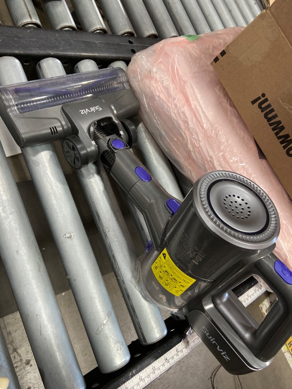 Photo 1 of **MISSING PARTS AND ALL ATTACHMENTS, MISSING POLE**Suirviz Cordless Vacuum Cleaner, 40KPA/35Mins, Green LED Light, Lightweight Stick Vacuum Self-Standing, Vacuum Cleaners for Home Handheld Vacuum for Pet Hair, Carpet, and Hard Floors, U8