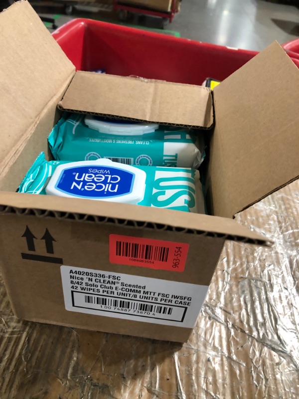 Photo 1 of ********************MISSING 2 PACKS***************
Nice 'N Clean Adult Flushable Wipes (8 x 42 Count) | Personal Cleansing Wipes Made from Plant-Based Fibers | Infused with Aloe & Vitamin E