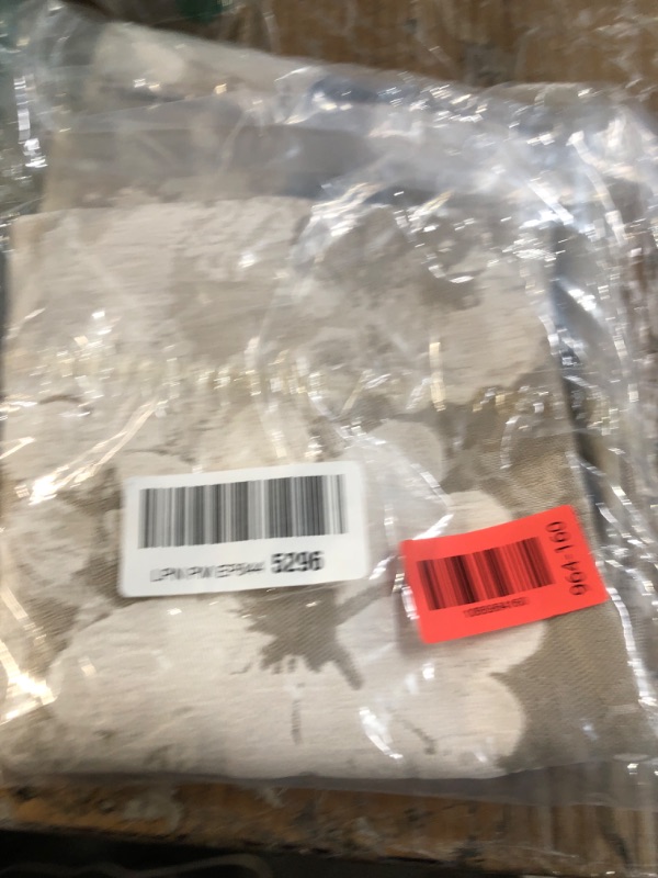 Photo 1 of *** ONLY 1****   Jacquard Throw Pillow Covers 12x20 Inch Set of 2 - Vintage Floral Boho Pillow Cases with Botanical Pattern | Farmhouse Decor for Couch | Soft Textured Neutral Trio Light Khaki Warm Beige 12" x 20"