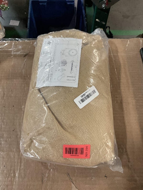 Photo 1 of **STOCK PHOTO REFERENCE ONLY, DIFFERENT SIZE THAN STOCK PHOTO SHOWS**ShadeMart 8' x 8' x 8' Sand Triangle Sun Shade Sail UPF50 Canopy smTAPT08 Fabric Cloth Screen, Water Air Permeable & UV Resistant, Heavy Duty, Carport Patio Outdoor - (We Customize Size)