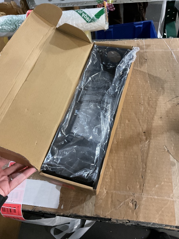 Photo 1 of [Upgraded] Under Desk Cable Management Large, Cinati 16" Cable Management Box for Table Thickness up to 3", Wire Cord Organizer with Clamp No Drill, No Damage to Desk(Black)