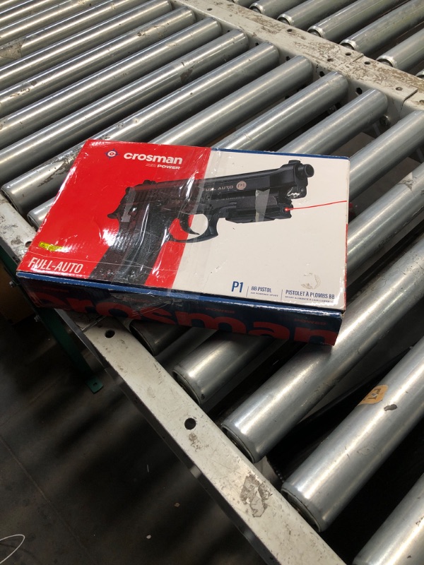 Photo 1 of (missing pieces)(see images) Crosman CFAMP1L Full Auto P1 CO2-Powered BB Air Pistol With Laser Sight (Class II <1 mW)