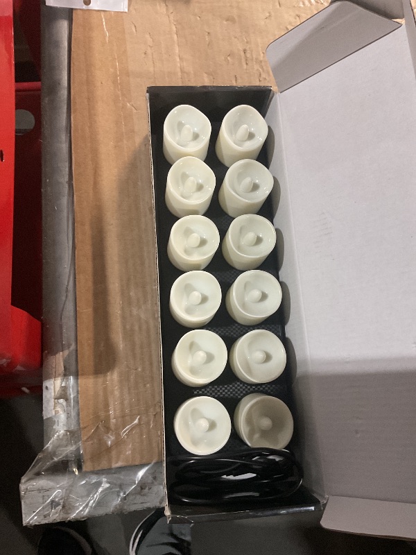 Photo 1 of ***MISSING PARTS***
PChero Rechargeable Flameless Candles with Remote Timer & Charging Base, 12 Pack 9 Color Changing Tea Lights Battery Operated, LED Votive Candles for Halloween Pumpkin Christmas Party Home Decor