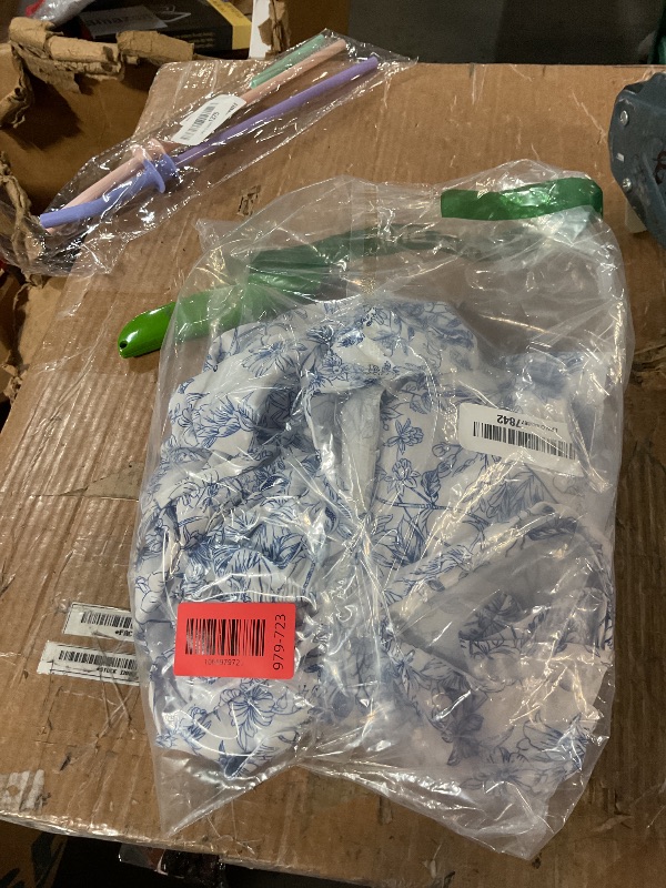 Photo 1 of *** ZIPPER IS BROKEN****    Narecte Summer Dresses for Women,Tie Halter Mini Dress,Floral Print Short Dress,Ruffle Trim Casual Dresses Blue S