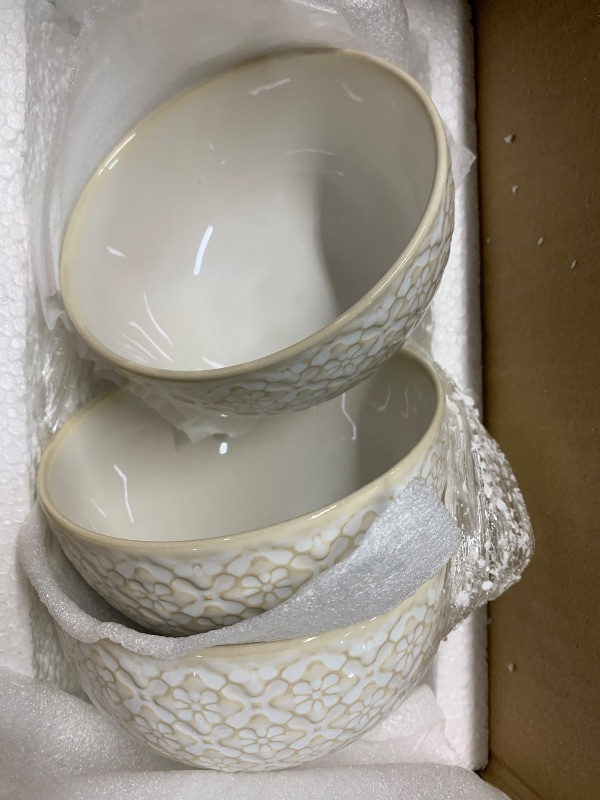 Photo 1 of (missing one) SumitlEyao 4.5 Inch Ceramic Soup Bowl Set of 6