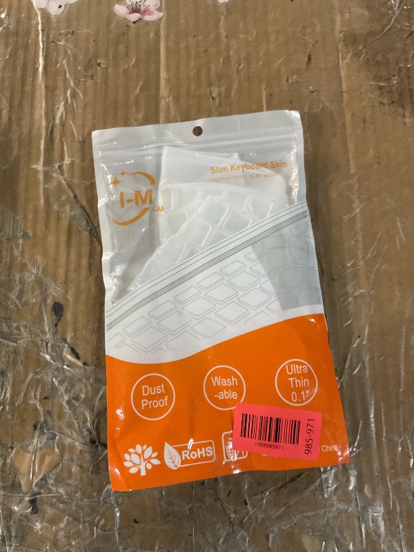 Photo 1 of (2 Pack) Universal Clear Anti-Dust Keyboard Skin Protector Cover for 104/107 Keys Standard Desktop Keyboard Reusable Waterproof Keyboard Cover