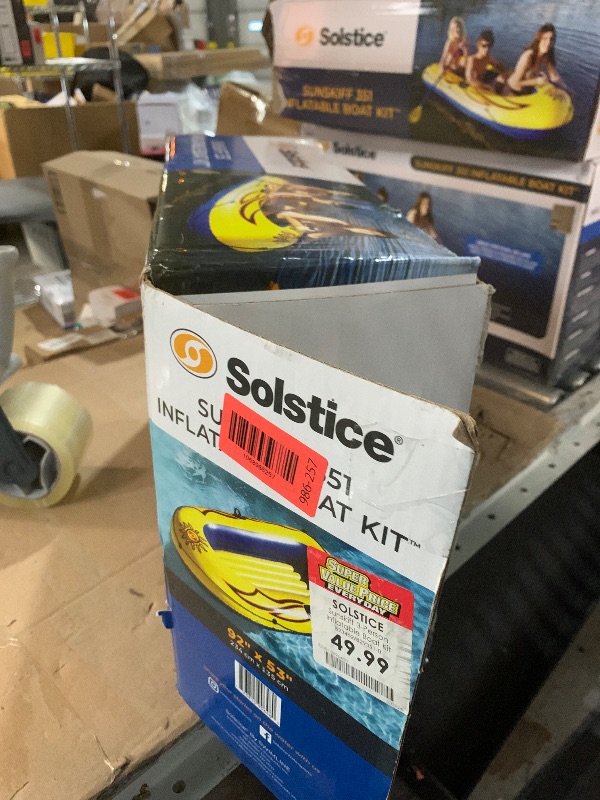 Photo 1 of ***MISSING OAR POLES****Solstice by Swimline SunSkiff 2-Person Boat Kit, Multicolor, One Size (29251)