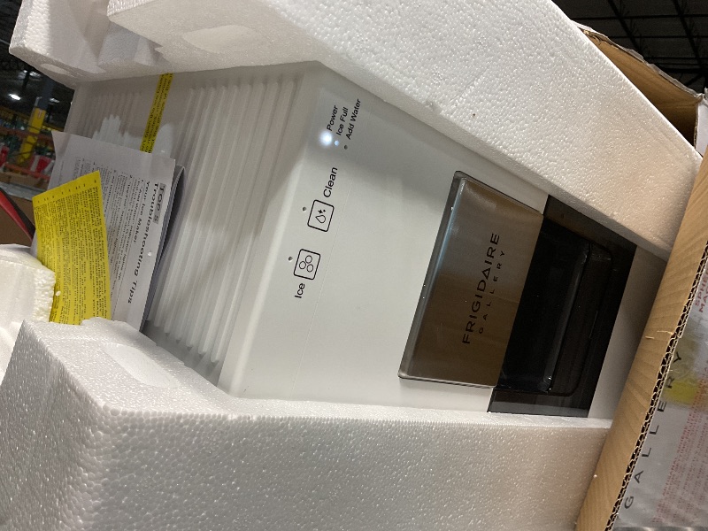 Photo 1 of ** FOR PARTS ONLY, NON FUNCTIONAL *** Frigidaire, Countertop Artisanal Sphere Ice Machine, Transparent Window, Gourmet Ice Maker, 82 Sphere per Day Capacity, Auto Self Cleaning Ice Making Machine - 16.75" D x 11.75" W x 20.25" H (White)