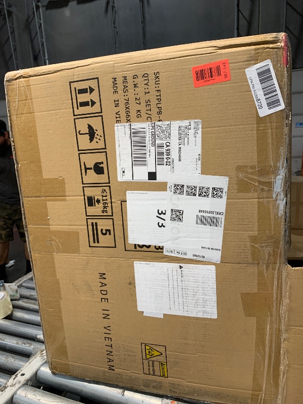 Photo 1 of ************INCOMPLETE ITEM, THIS IS ONLY BOX #3 OUT OF 3*************
YITAHOME 7 Pieces Patio Furniture Set, Sectional Sofa PE Rattan Wicker Conversation Set Outside Couch with Table and Cushions for Porch Garden Backyard Balcony