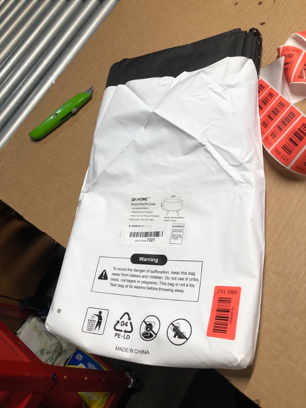 Photo 1 of [2025 Upgraded 900D Fabric] Fire Pit Cover Round 41-44 Inch Heavy Duty 900D Strong Tear-Resistant, UV Resistant, Waterproof, Fading Resistant Firepit Covers Round for Outdoor Fire Pit