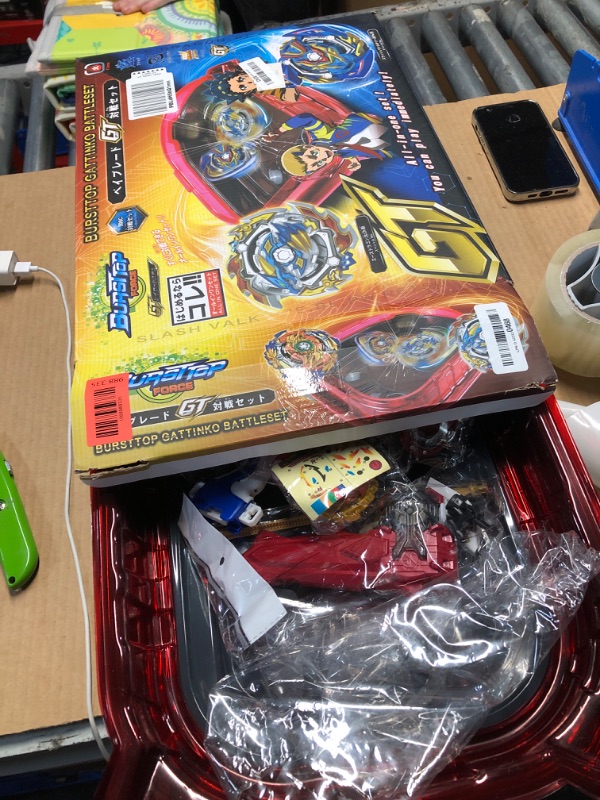 Photo 1 of ***(MISSING INSTRUCTIONS)***Bey Battling Top Burst Stadium Battle Set -- Complete Battle Game Set with stadium, 8 Bey Blades Toys & 2 Two-Way LR Launchers Grip Combat Battling Game Toys Birthday Gifts for 8-12 Boys Children Kids
