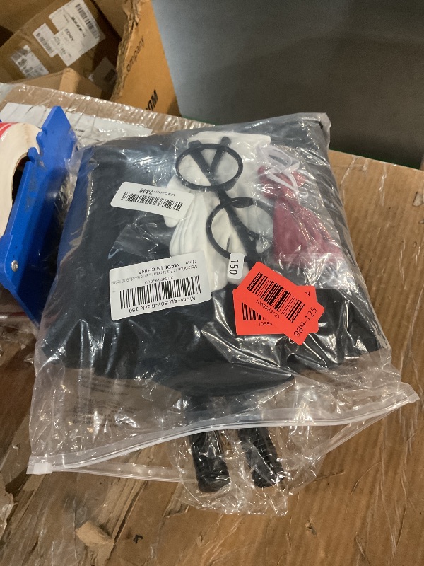 Photo 1 of (used) Mecamelon 12 Pcs Abraham Lincoln Costume Kids Douglass Costume for Boys (Black, 9-10 Years)