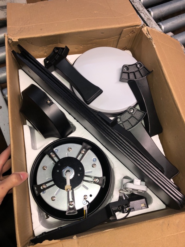 Photo 1 of ***NON FUNCTIONAL***(FOR PARTS ONLY)
ZMISHIBO 52 Inch Ceiling Fan with Light, App&Remote Control, Flush Mount Low Profile, Dimmable 20W LED Light, Quiet Reversible Motor for Bedroom, Living Room, Apartment, Black