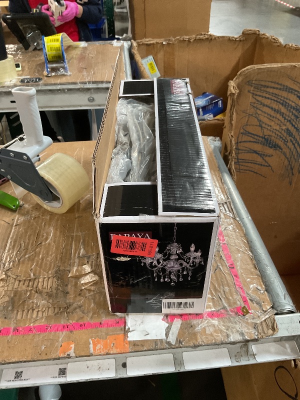 Photo 1 of ***ONLY 1***

2PCS Plug-in 5 Light Crystal Hanging Pendant Lights Acrylic Chandelier with Clear Cord & On/Off Switch H19 D19.7 for Kitchen Island Girls' Room Dining Area Laundry Pavilion