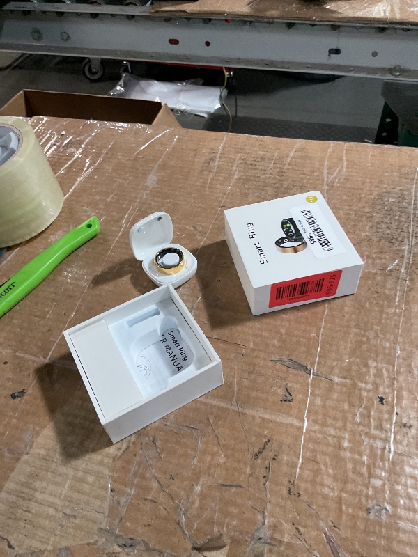 Photo 1 of (gold) Hivisuals Smart Ring for Women Men with Color Screen,Fitness Tracker with Time Display/Heart Rate/Blood Oxygen Monitor/Sleep Tracker, IP68 Waterproof Health Rings for iPhone or Android (#11)